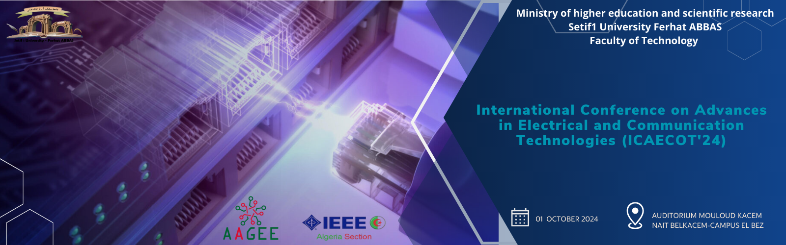 International Conference on Advances in Electrical and Communication Technologies (ICAECOT'24)